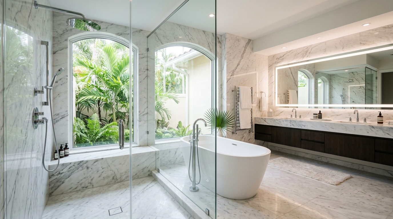 Luxury Master Bathroom Plumbing Engineering